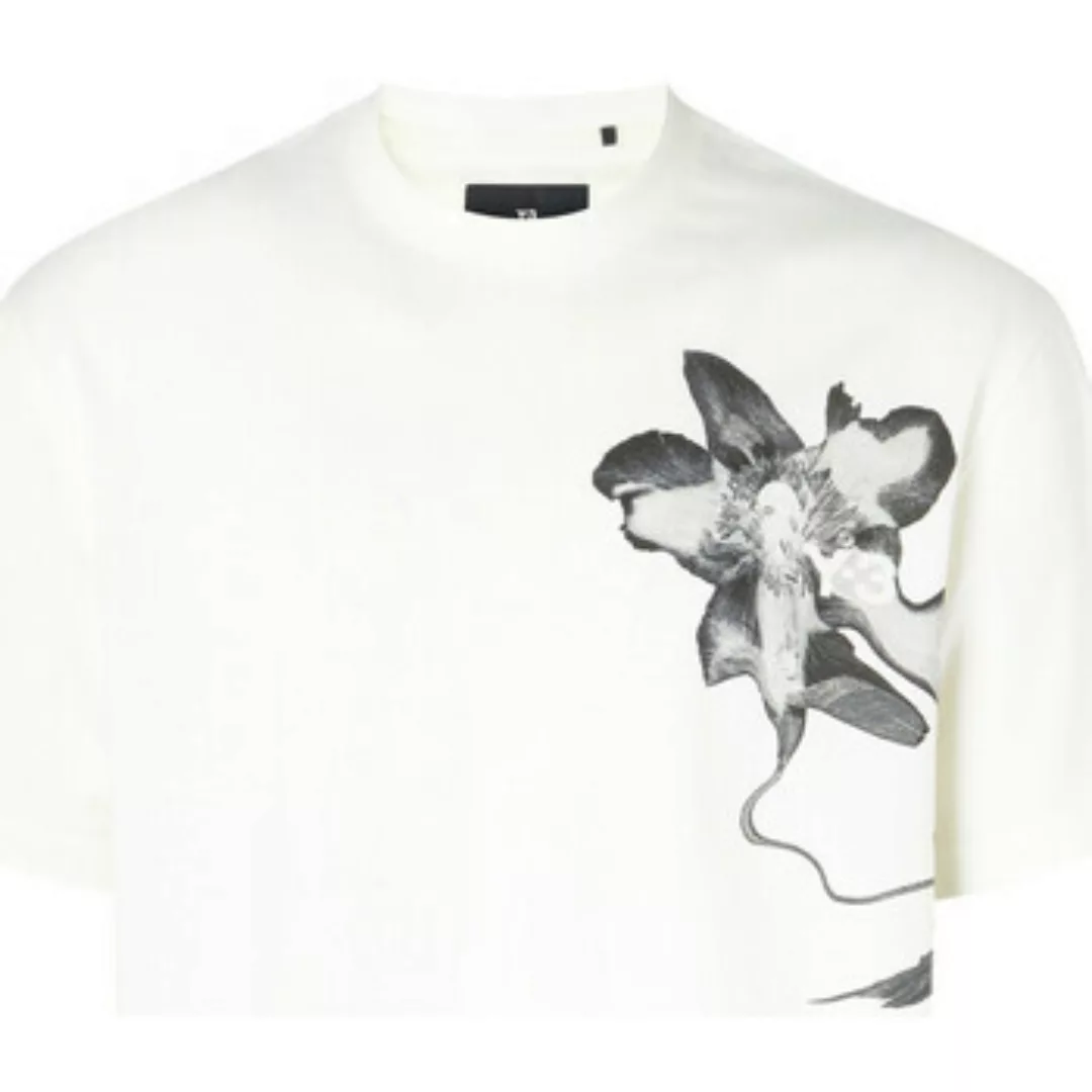 Y-3  T-Shirts & Poloshirts T-Shirt weiß mit Druck günstig online kaufen