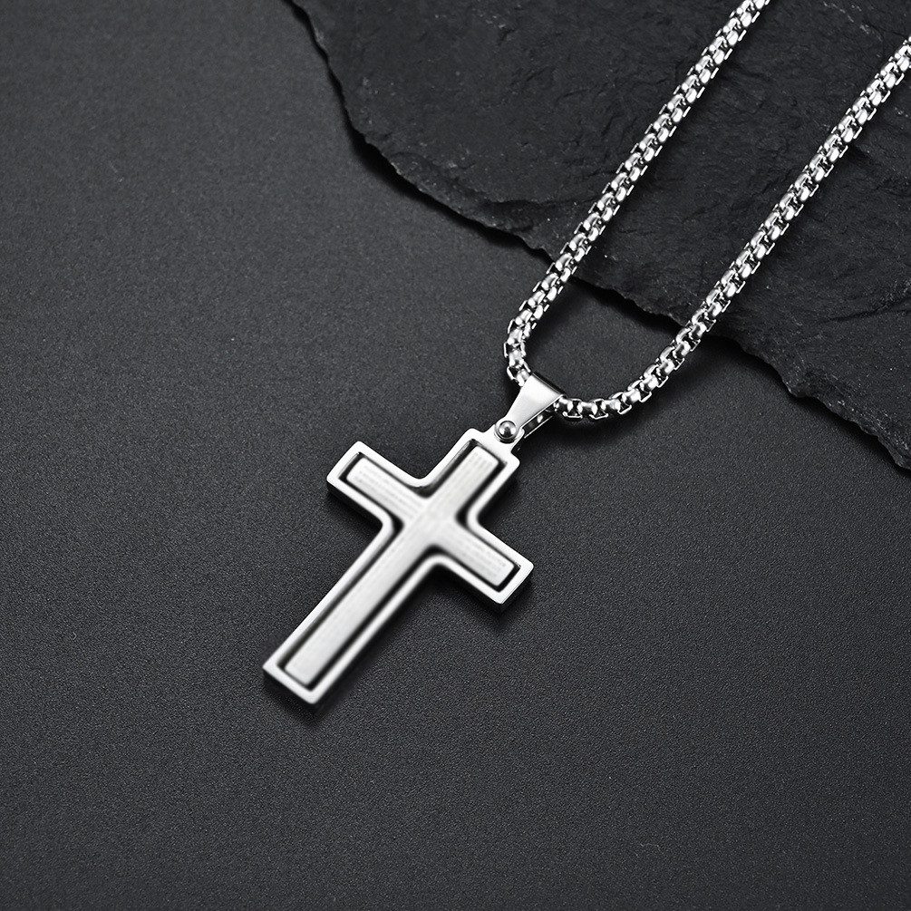 RWEUOQ Kreuzkette Herren-Halskette mit Anhänger Kreuz-Halskette günstig online kaufen