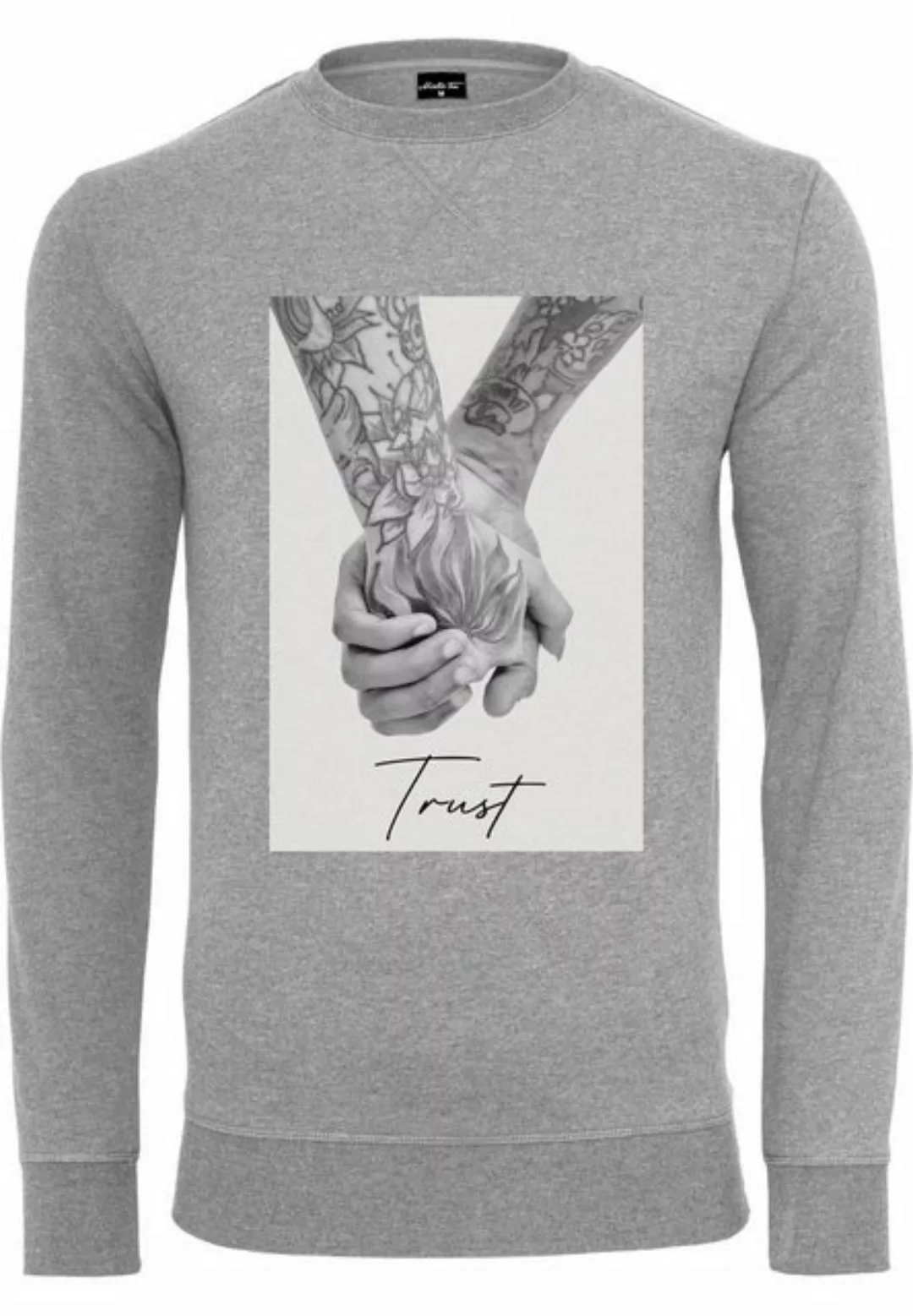 MisterTee Rundhalspullover MisterTee Herren Trust 2.0 Crewneck (1-tlg) günstig online kaufen