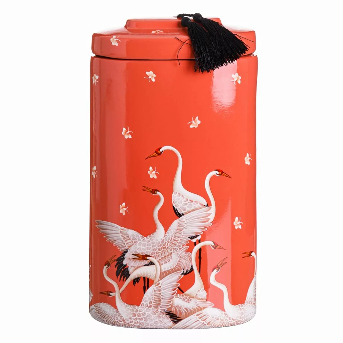 Vase 22 X 22 X 42 Cm Aus Keramik Koralle Reiher günstig online kaufen