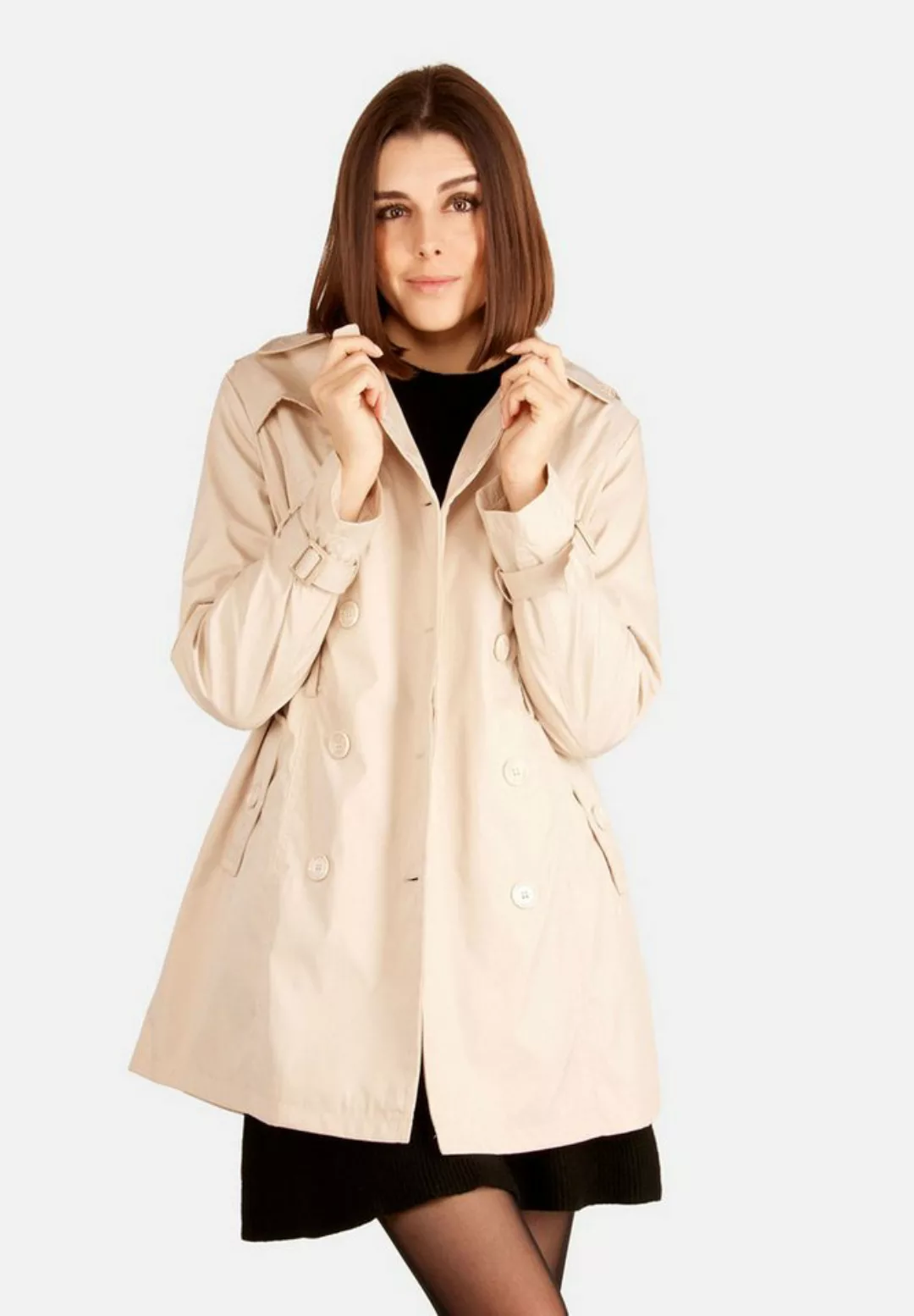 Tooche Trenchcoat Übergang Trenchcoat für die Übergangszeit günstig online kaufen