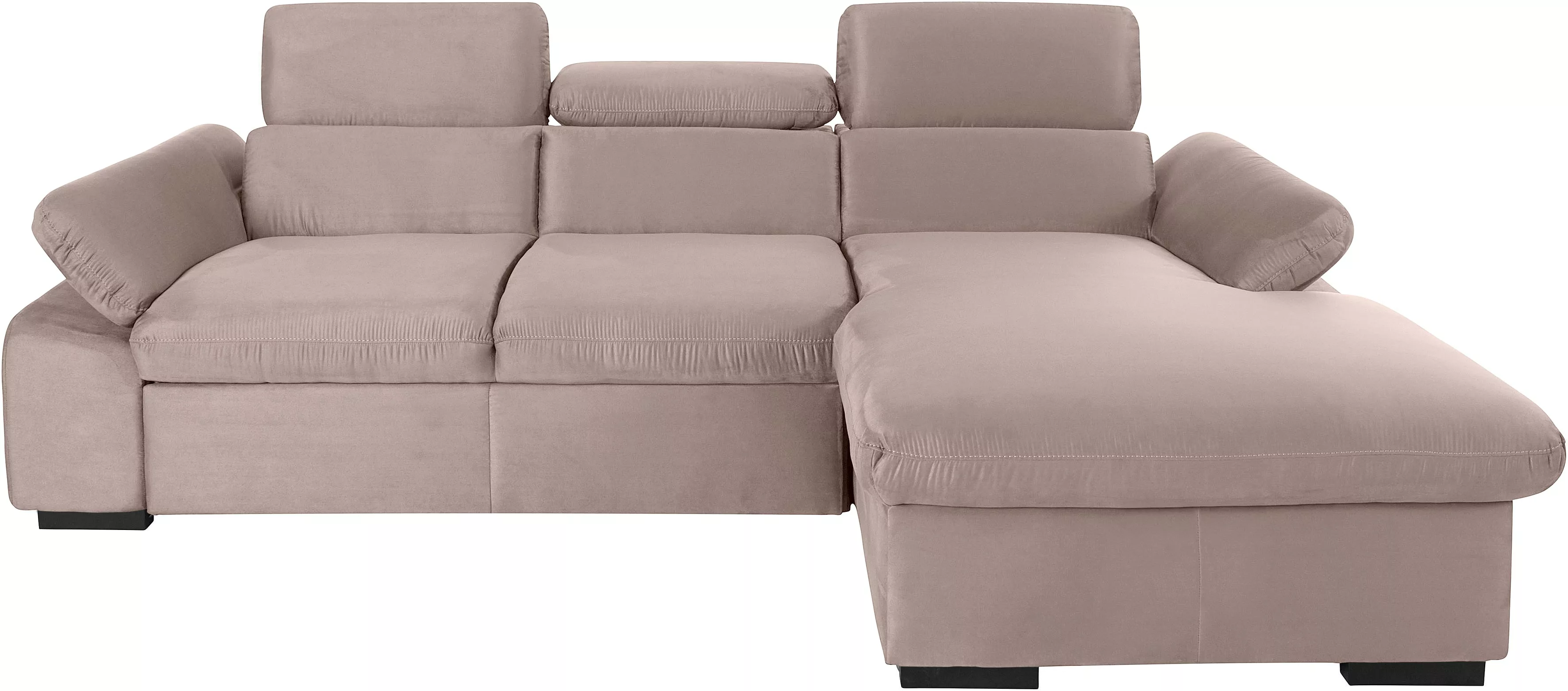 COTTA Ecksofa "Lola L-Form", (Set, mit Hocker), mit Hocker & Kopfteilfunkti günstig online kaufen