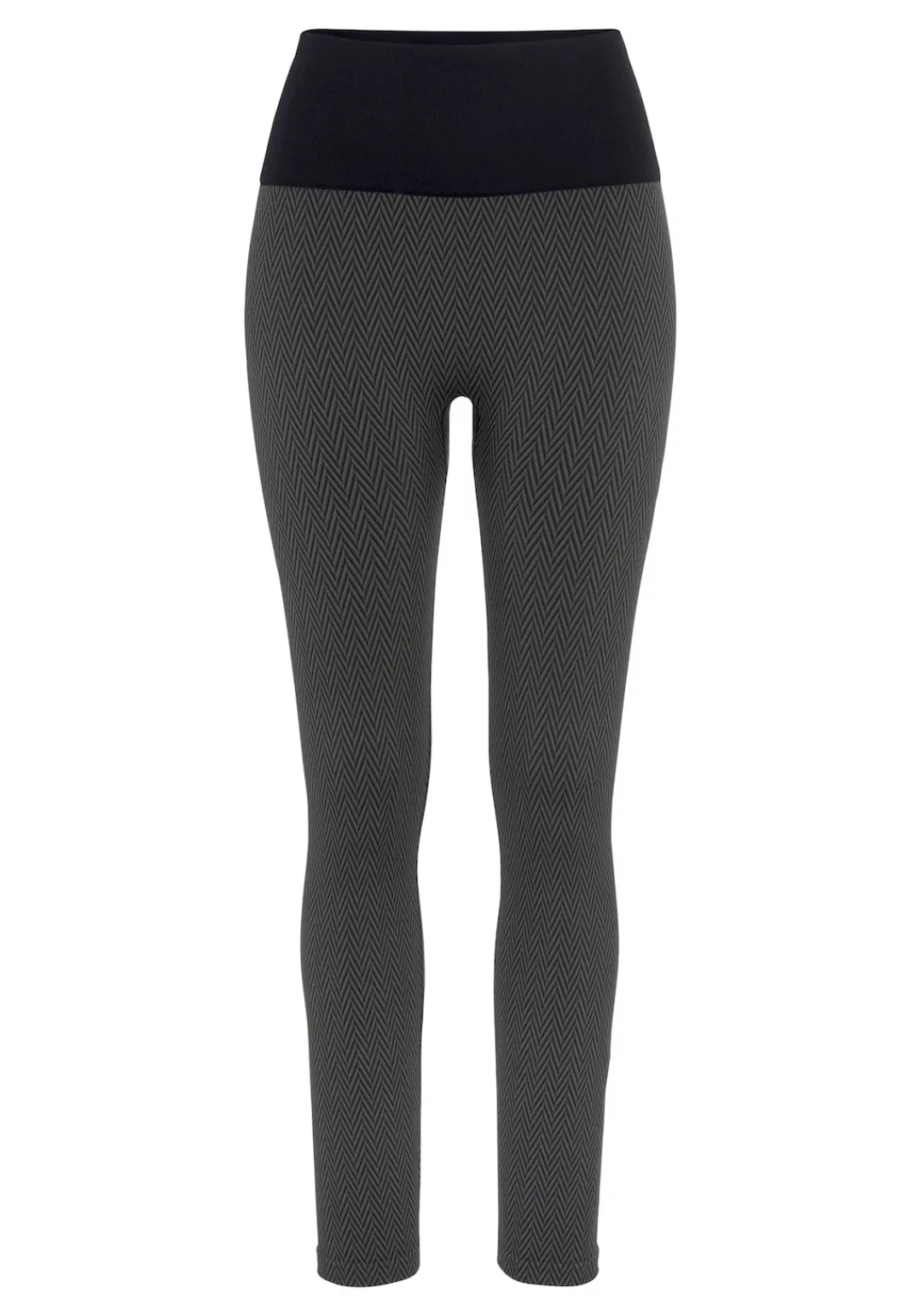 Vivance active Leggings "-Sporthose", Jacquardmuster und breitem Bund günstig online kaufen