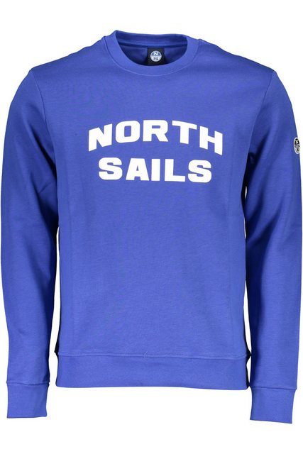 North Sails Sweatshirt Herren Langarm-Sweatshirt Blau mit Rundhals & günstig online kaufen