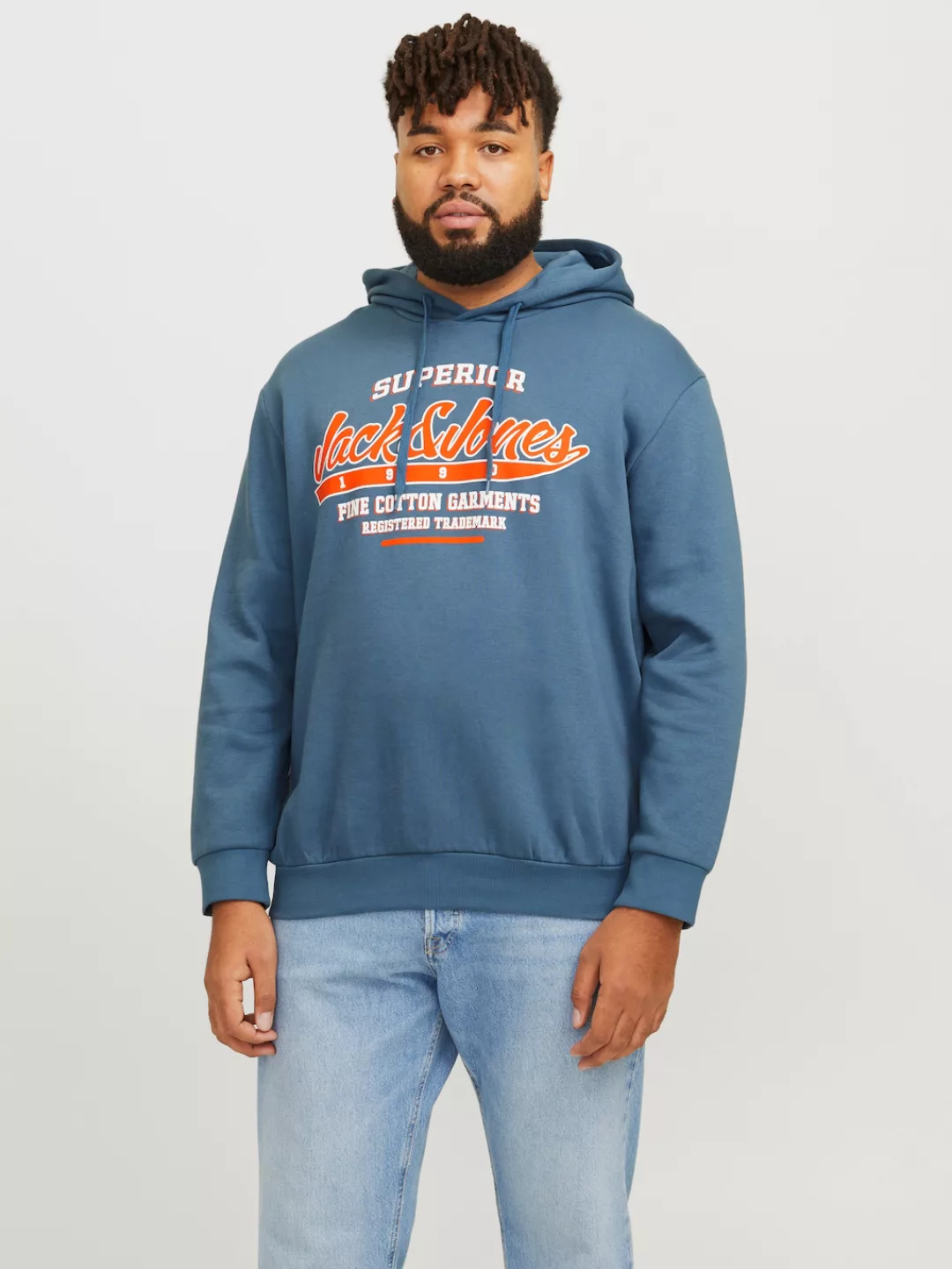 Jack & Jones PlusSize Hoodie JJELOGO SWEAT HOOD 2 COL 24/25 NOOS PLS mit Lo günstig online kaufen