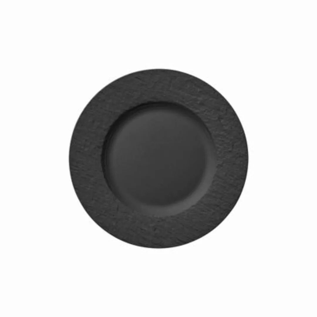 Villeroy & Boch Manufacture Rock Frühstücksteller schwarz 22 cm Frühstückst günstig online kaufen