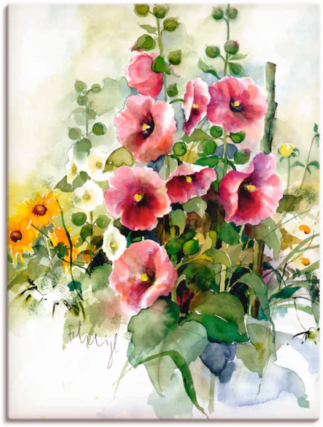 Artland Wandbild "Blumen Zusammenstellung I", Blumen, (1 St.), als Leinwand günstig online kaufen