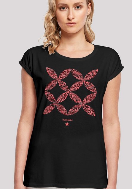 F4NT4STIC T-Shirt "Blumenmuster Coral", Print günstig online kaufen