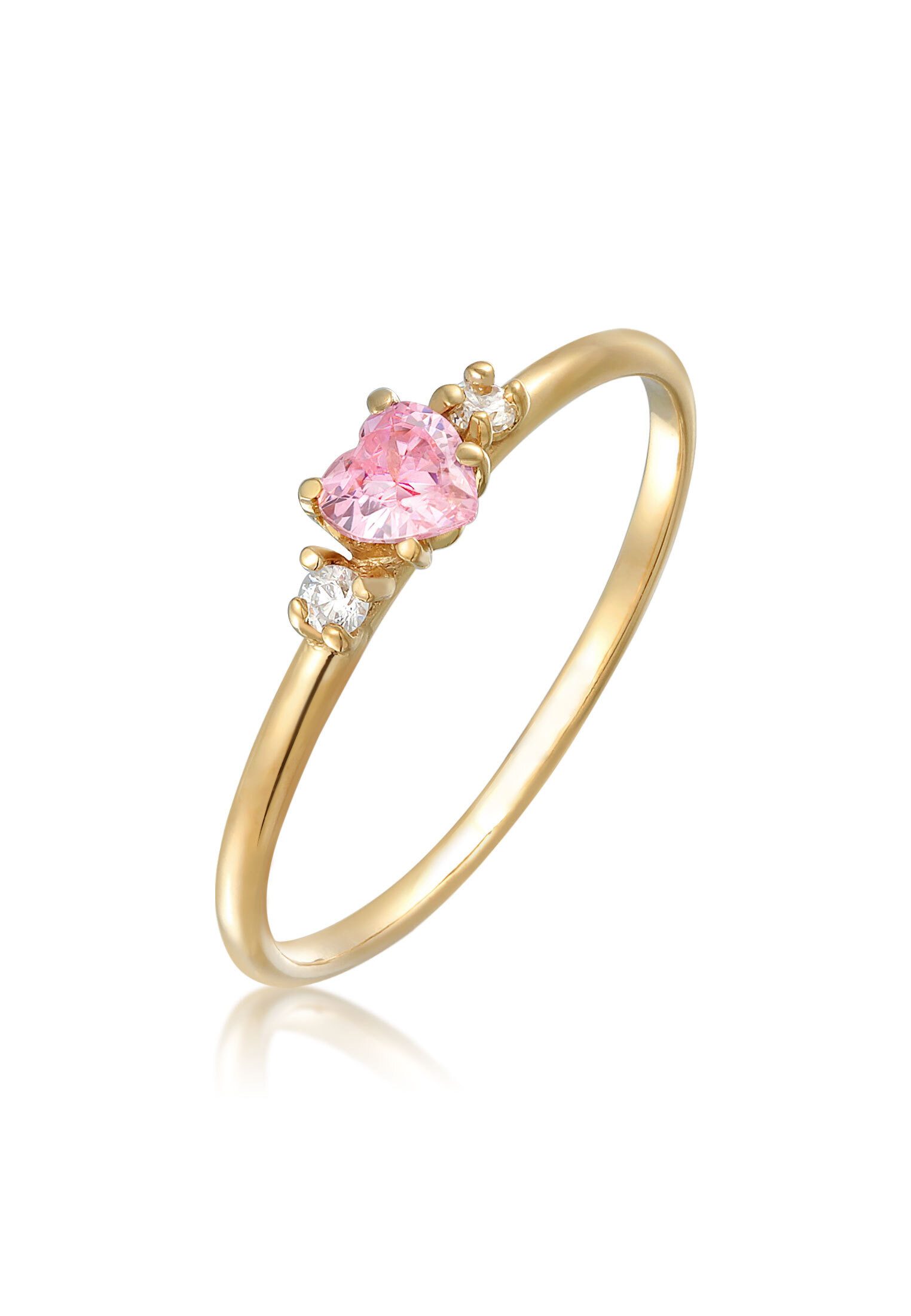 Elli Fingerring Herz Zirkonia Liebe Verlobung günstig online kaufen