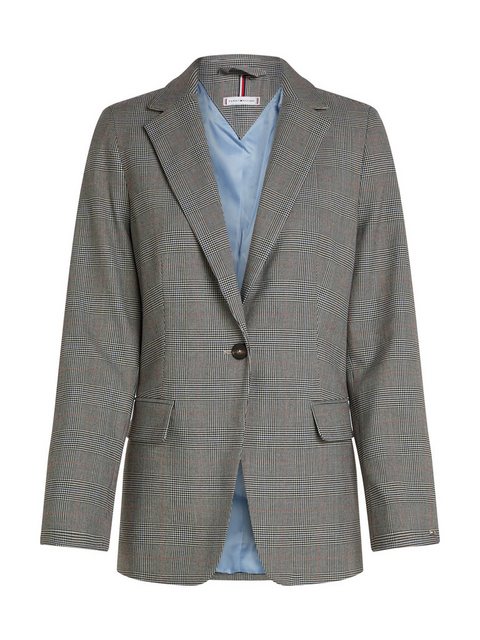 Tommy Hilfiger Kurzblazer POW CHECK REGULAR BLAZER (Global Serie TH WOMEN) günstig online kaufen