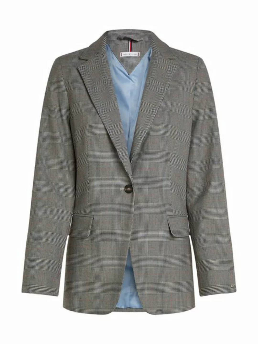 Tommy Hilfiger Kurzblazer POW CHECK REGULAR BLAZER (Global Serie TH WOMEN) günstig online kaufen