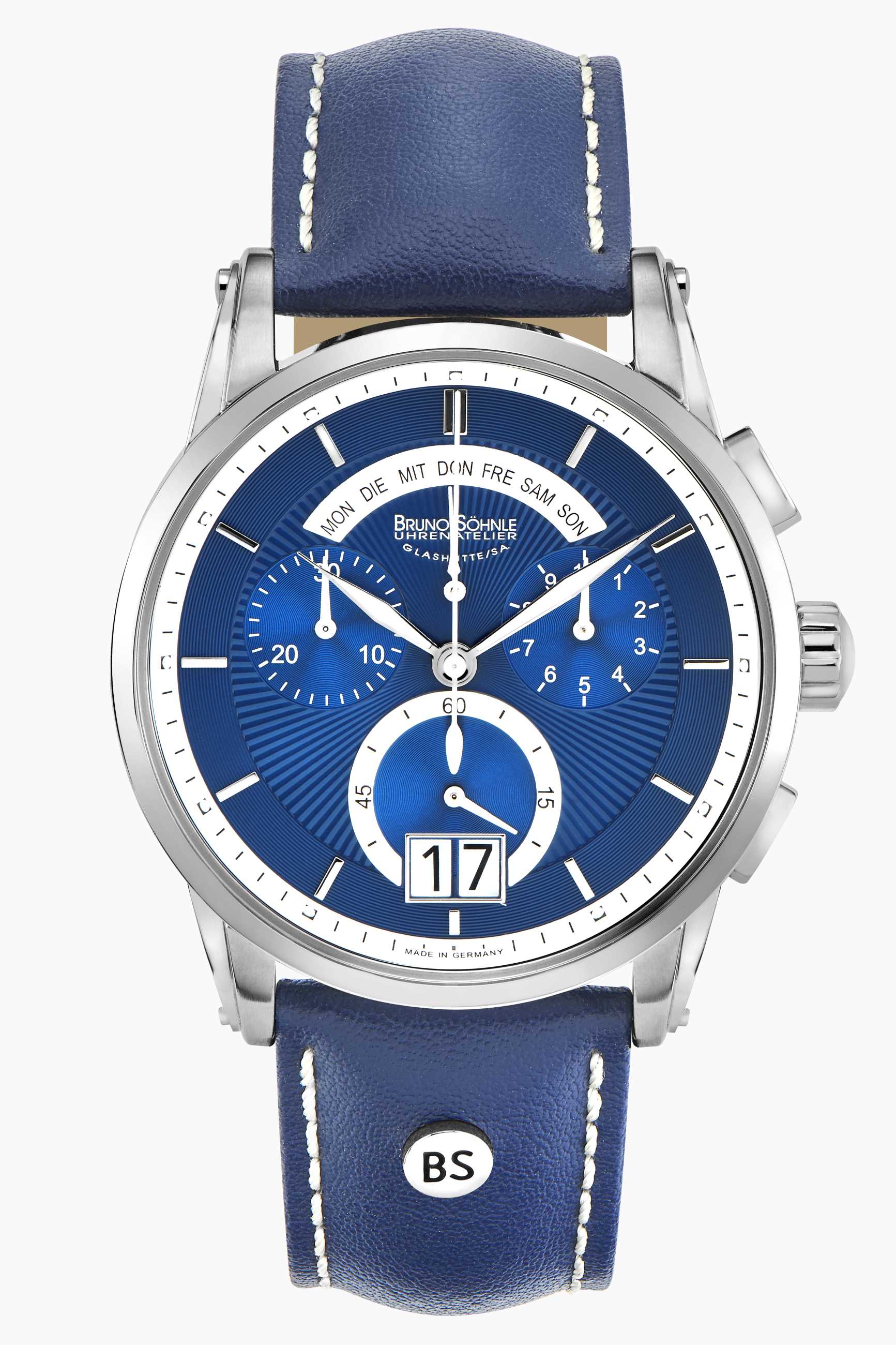 Bruno Shnle -Grandioso Herrenuhr Blau Chronograph 42,5mm- 17-13117-341 günstig online kaufen