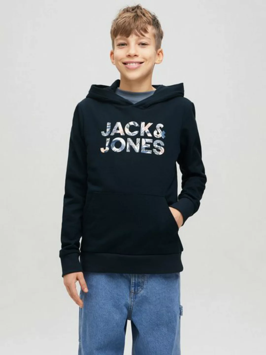 Jack & Jones Junior Kapuzensweatshirt JJEBRYAN CORP LOGO SWEAT HOOD NOOS JN günstig online kaufen