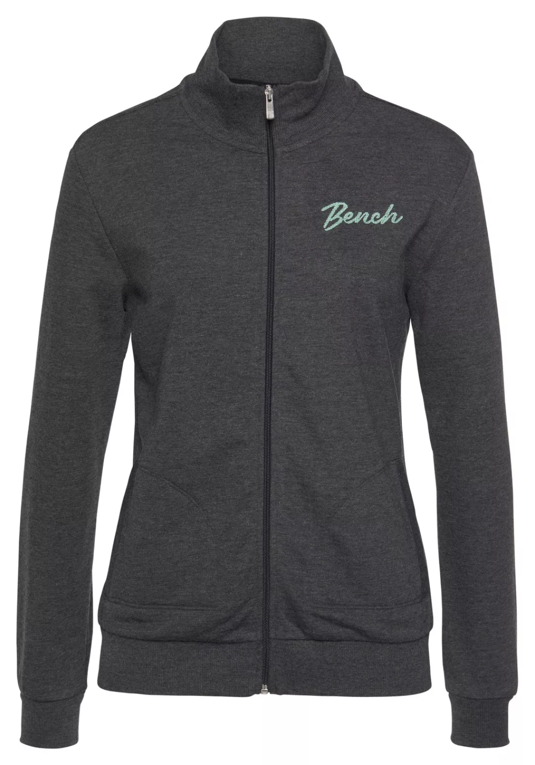 Bench. Sweatjacke mit zwei Logo Stickereien, Loungeanzug günstig online kaufen