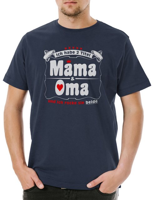 Urban Backwoods Print-Shirt Beste Mama & Oma Herren T-Shirt Titel Krone Omi günstig online kaufen