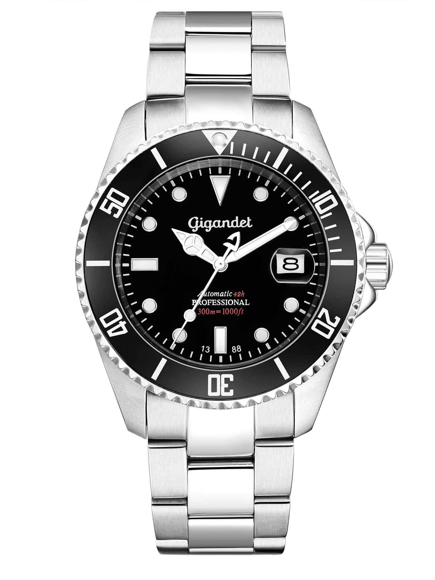 Gigandet Automatikuhr SEA GROUND, Mineralglas, Sekundenstopp, günstig online kaufen