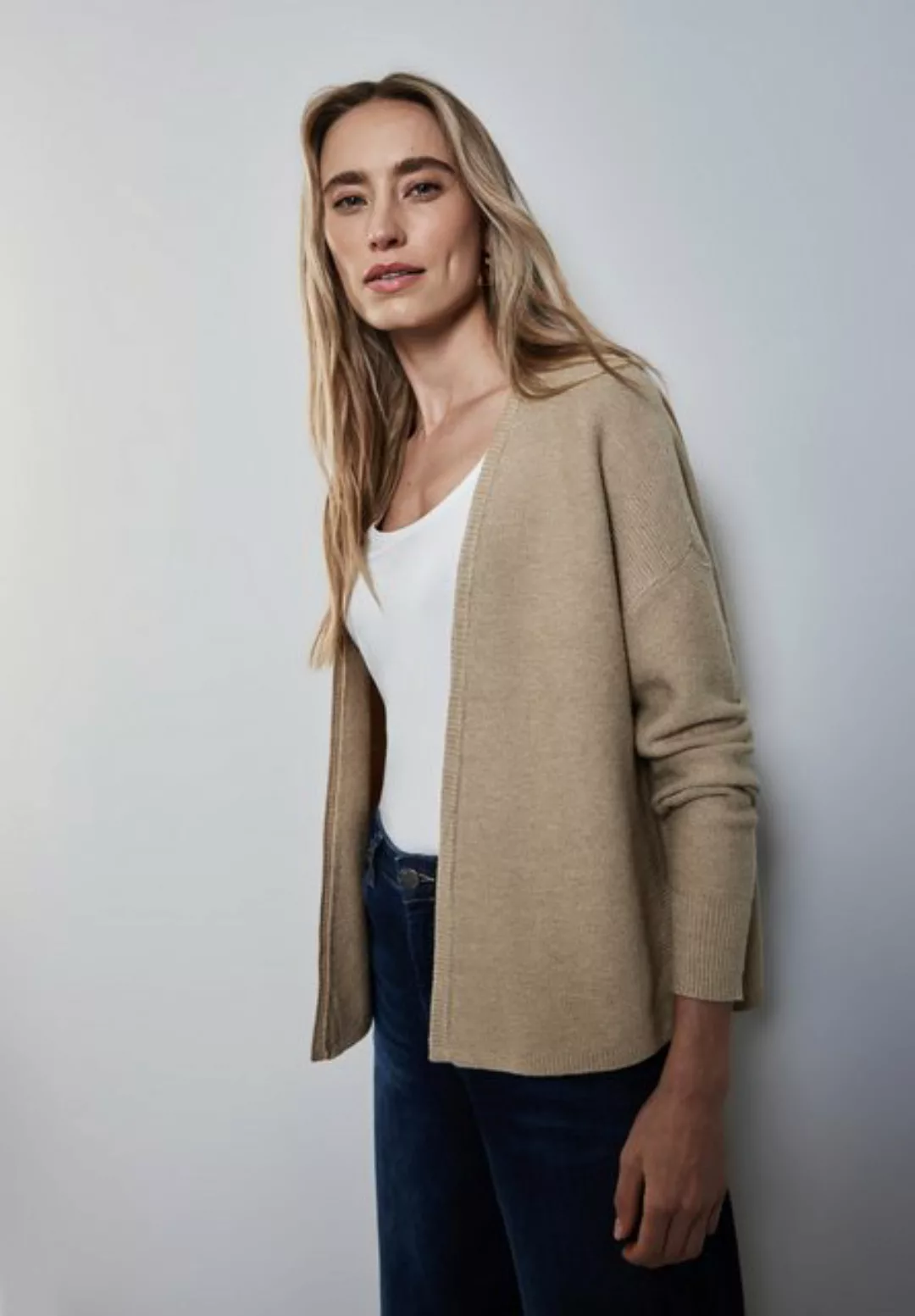 STREET ONE Cardigan, im angenehmen Materialmix günstig online kaufen