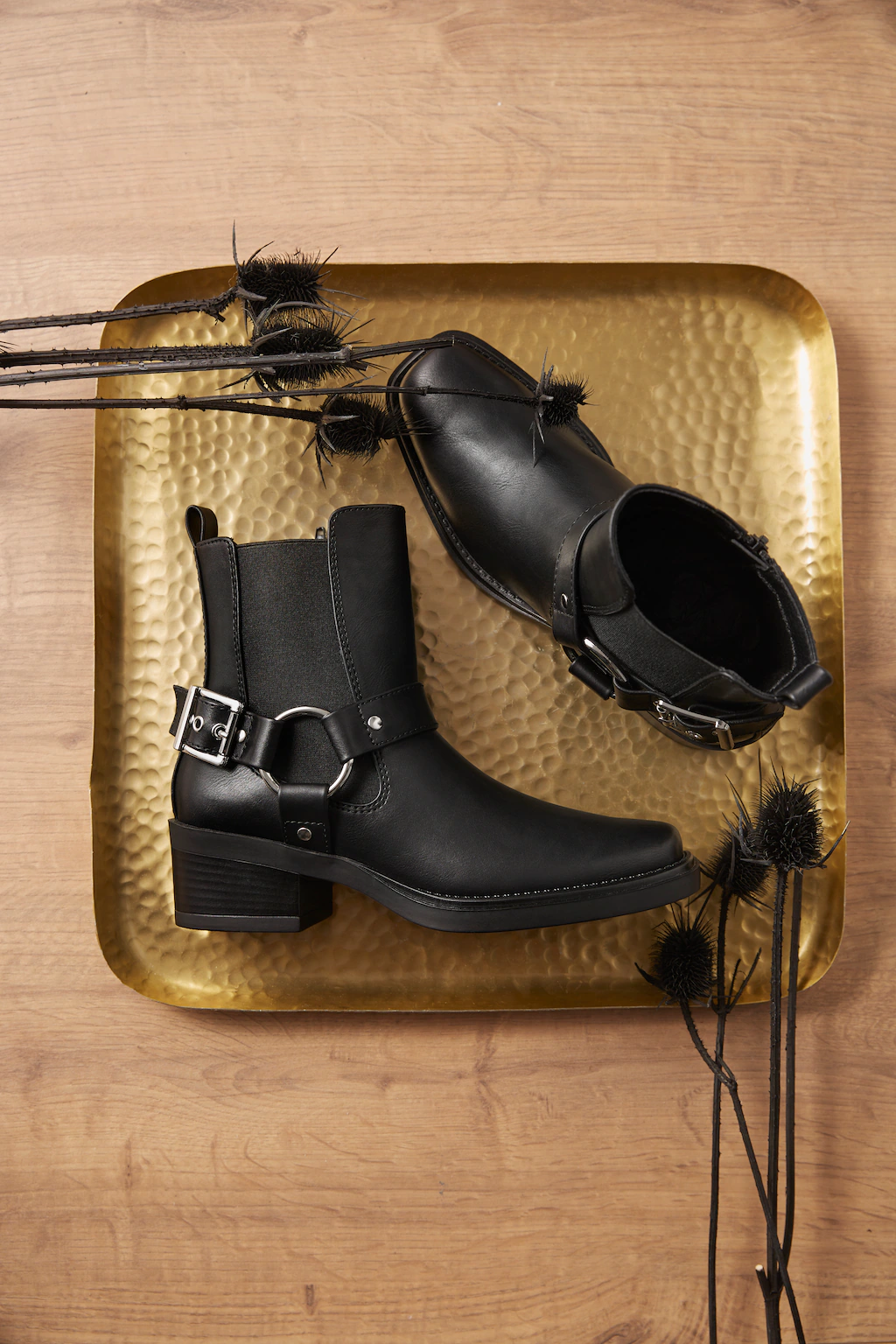 Aniston SHOES Westernstiefelette, Cowboyboots, Blockabsatz, mit Stretcheins günstig online kaufen