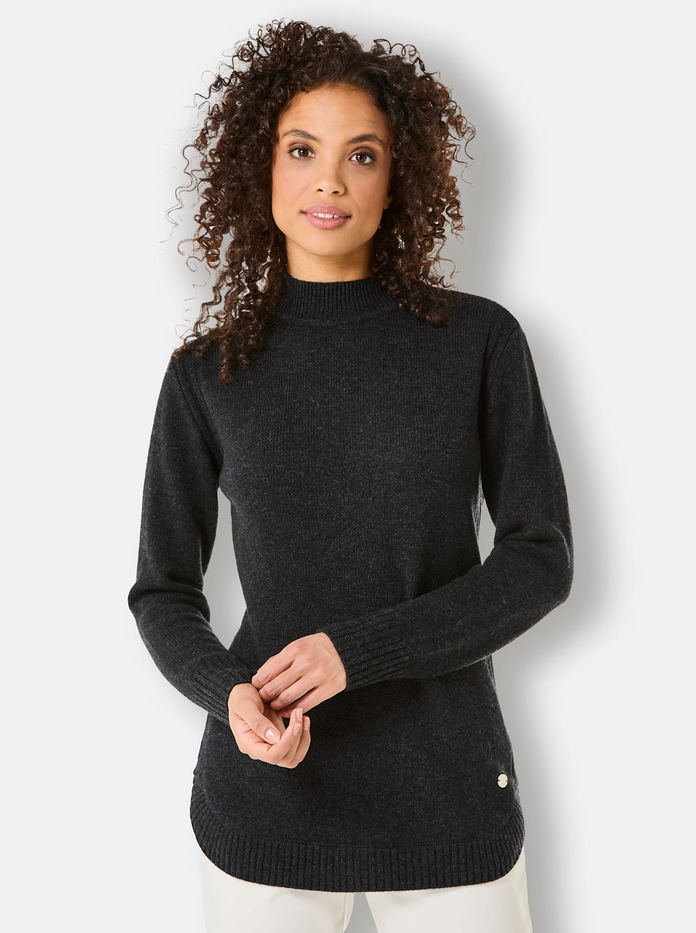 CREATION L PREMIUM Longpullover "Merino-Kaschmir-Pullover" günstig online kaufen