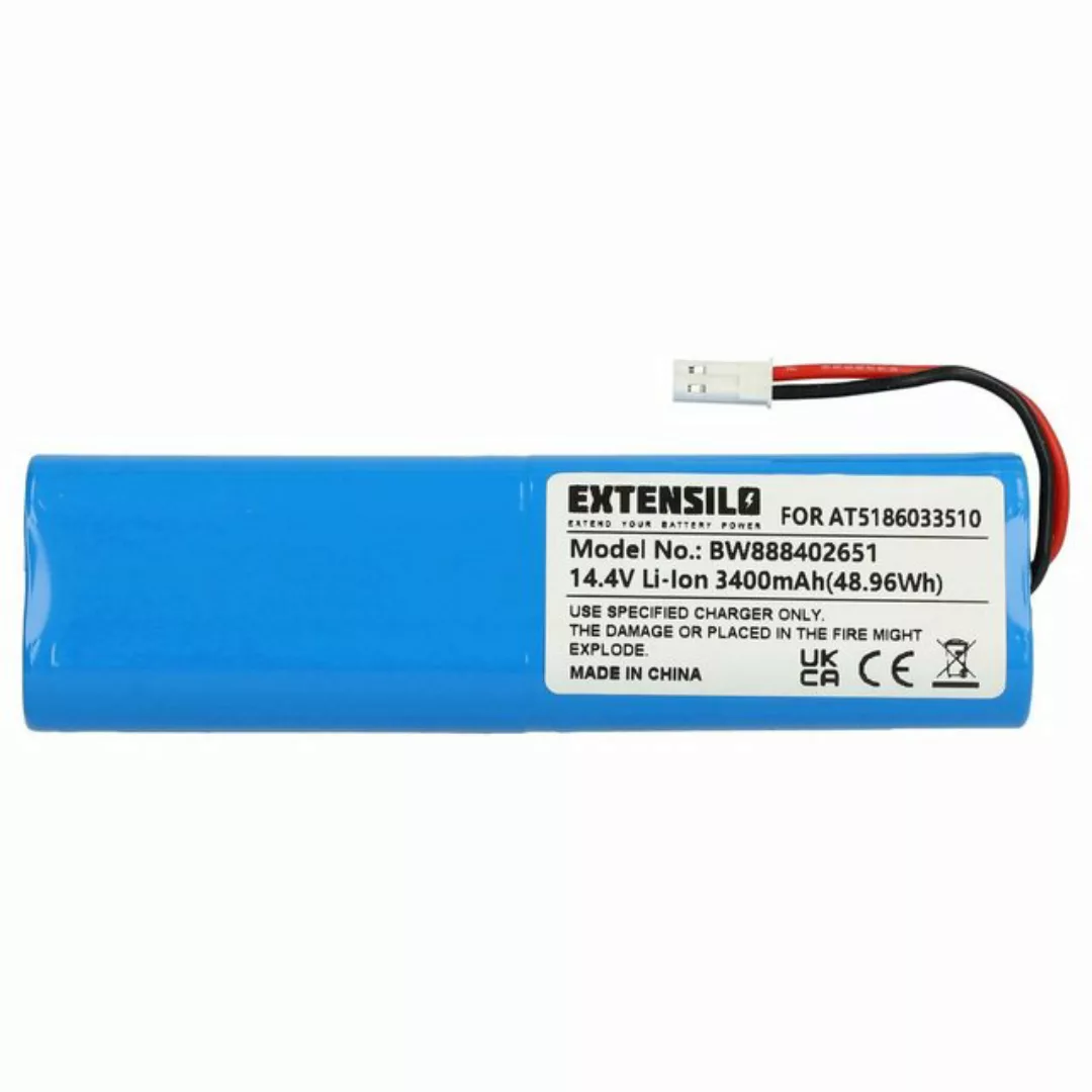 Extensilo Ersatz für Ariete AT5186033510 für Saugroboter (3400 mAh, 14,4 V, günstig online kaufen