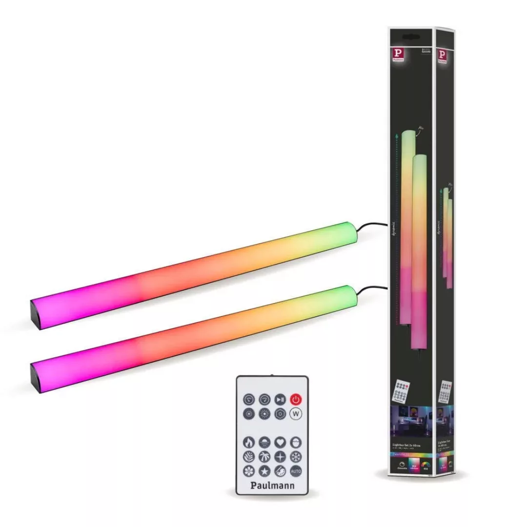 Paulmann EntertainLED Lightbar, RGB, 60cm, 2er-Set günstig online kaufen