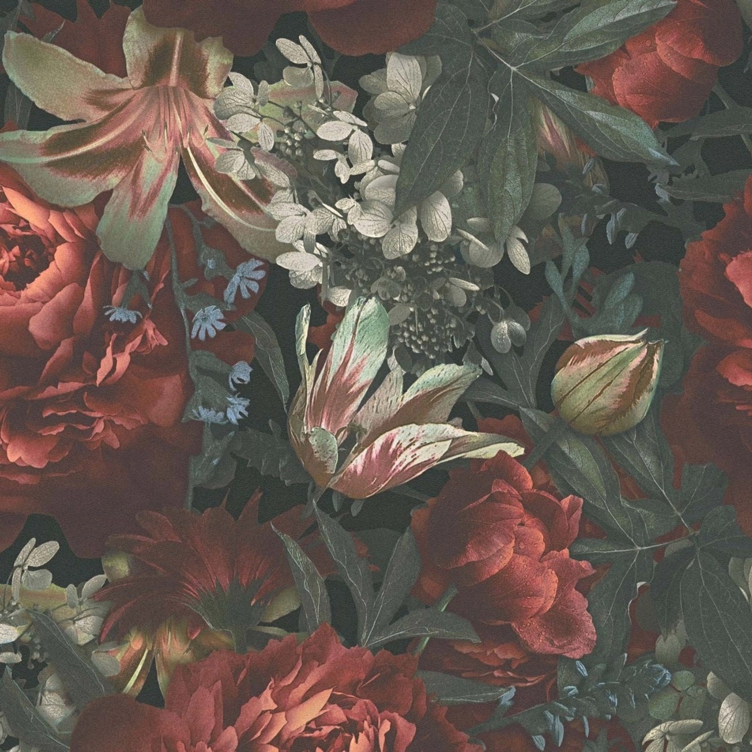 Bricoflor Lila Tapete mit Blumen Nostalgisch Vintage Blumentapete aus Vlies günstig online kaufen
