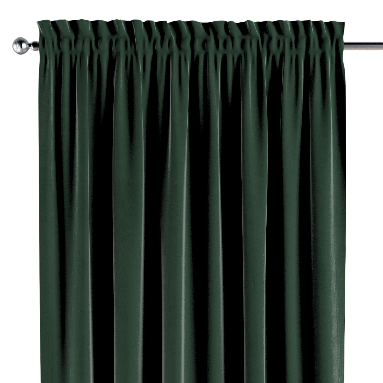 Vorhang mit Tunnel und Köpfchen, moosgrün, Crema (180-63) günstig online kaufen