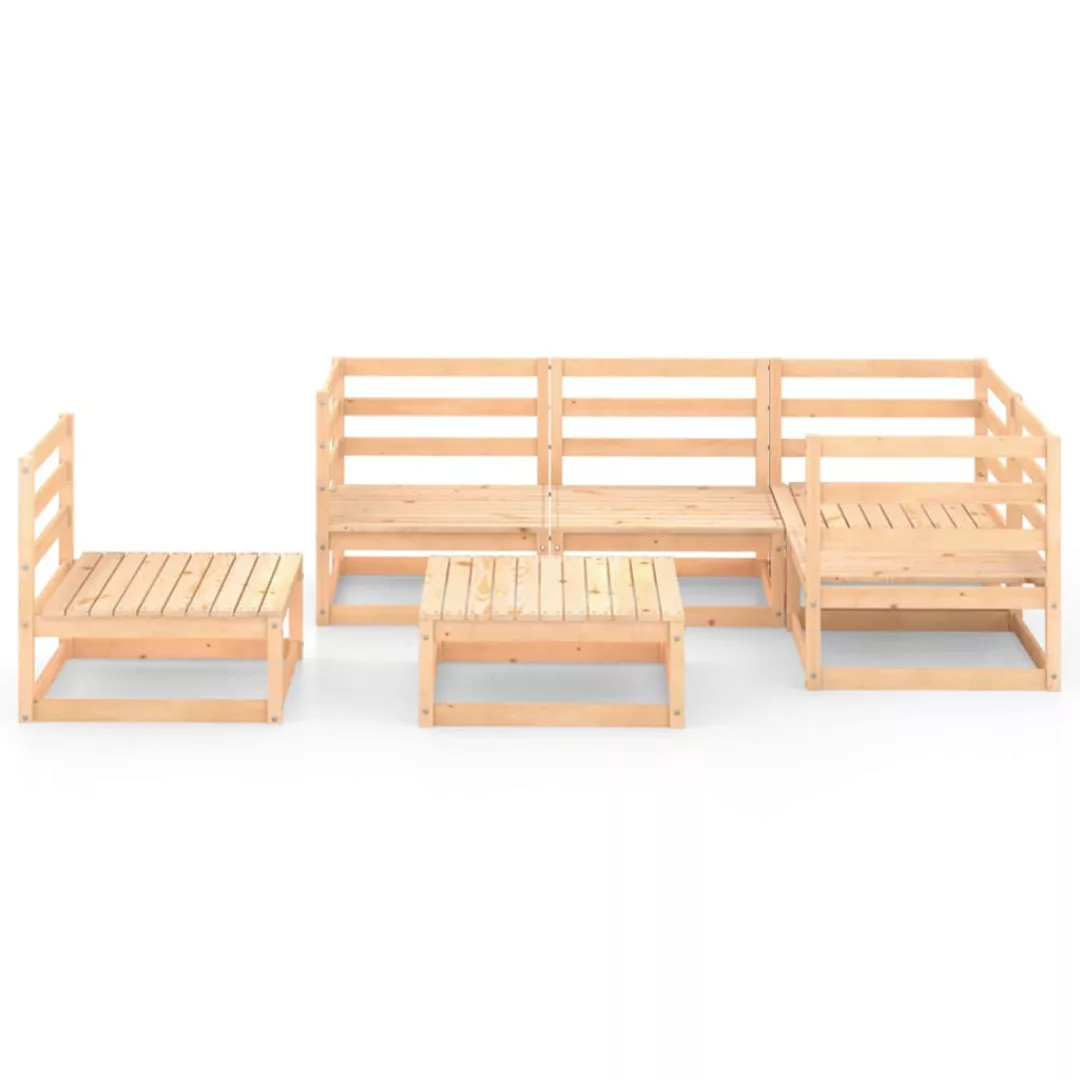 6-tlg. Garten-lounge-set Massivholz Kiefer günstig online kaufen