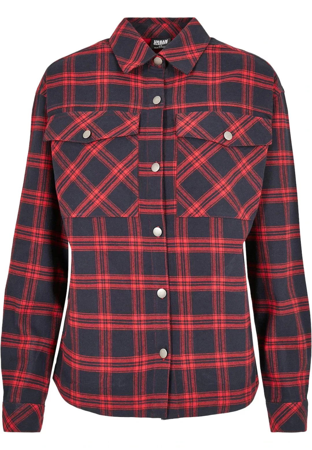 URBAN CLASSICS Langarmhemd "Urban Classics Damen Ladies Oversized Overshirt günstig online kaufen