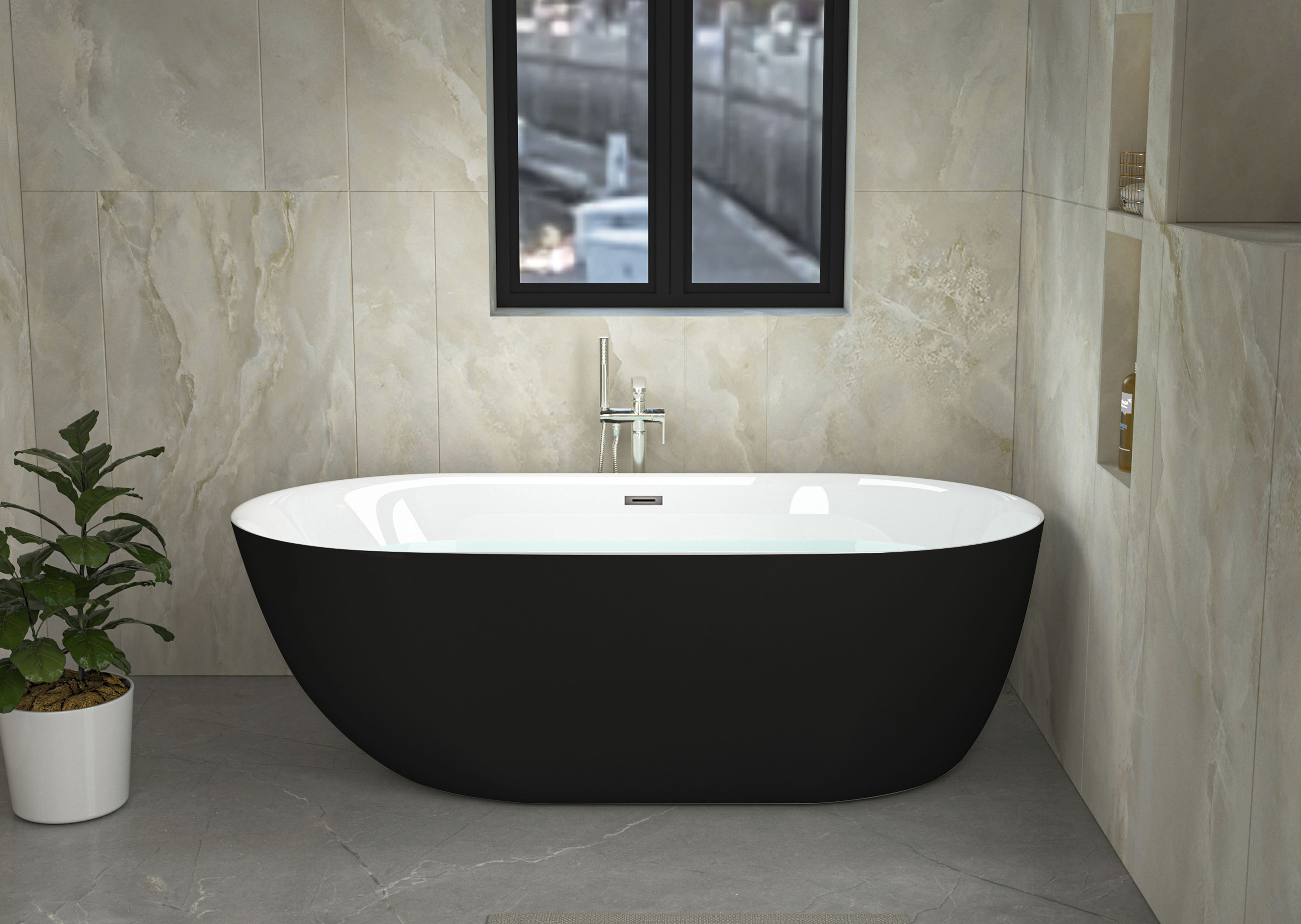 Sanotechnik Badewanne »Melbourne«, Maße: 170x75x56cm günstig online kaufen