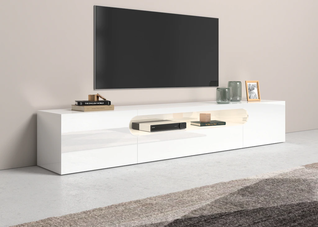 INOSIGN Lowboard "Real,Lowboard,TV-Kommode,TV-Möbel,Breite 240 kompl. hochg günstig online kaufen