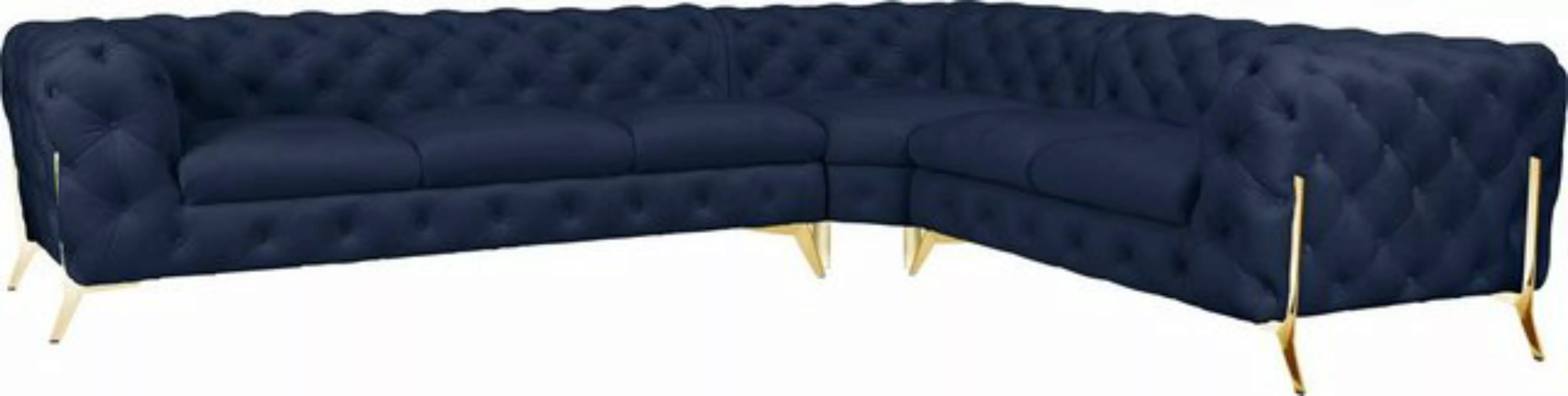 Leonique Chesterfield-Sofa Amaury L-Form, großes Ecksofa, Chesterfield-Opti günstig online kaufen