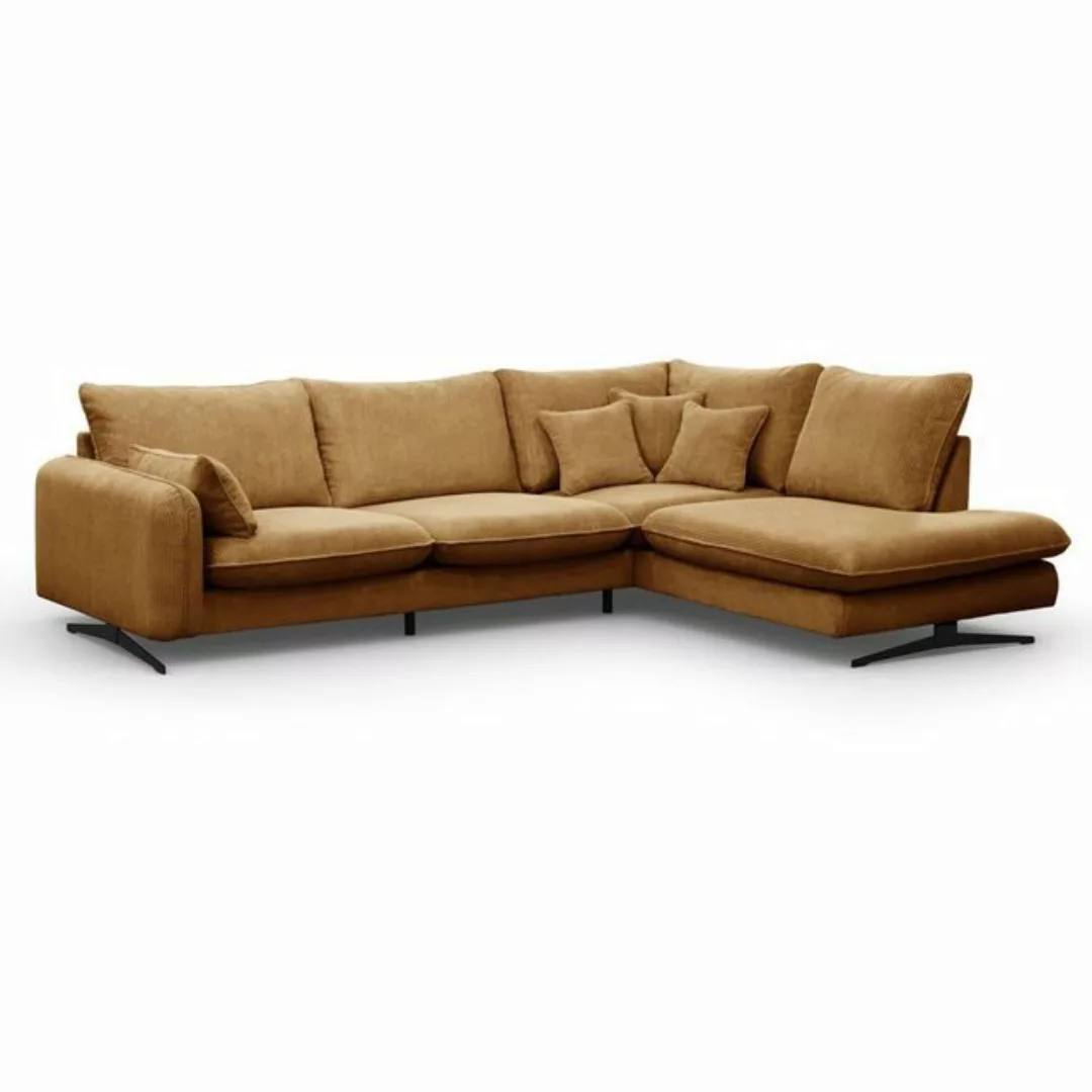 Beautysofa Ecksofa Prince, L-Form Polstersofa aus Cord-Bezug günstig online kaufen