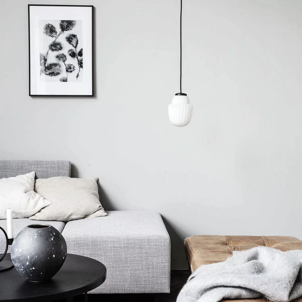 Lampe Acorn aus Metall und Glas in Weiß günstig online kaufen