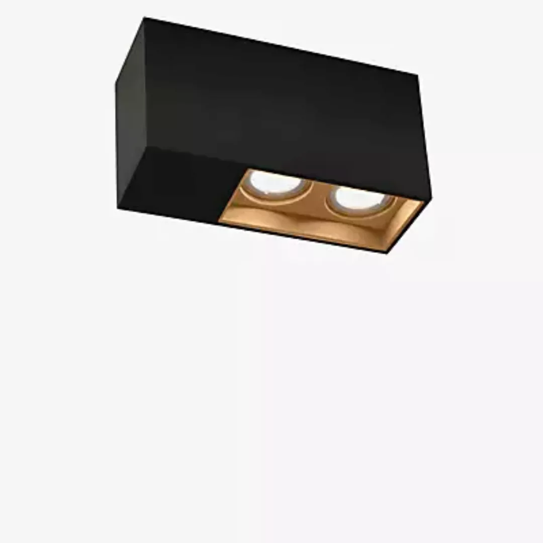Wever & Ducré Plano 2.0 Spot LED, schwarz/messing - dim to warm günstig online kaufen