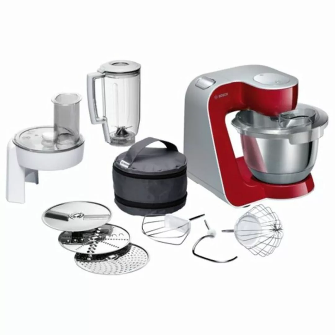 Küchenmaschine Bosch Mum58720 1000w 3,9l Easyarmlift Rot Silber 1000 W 9 L günstig online kaufen