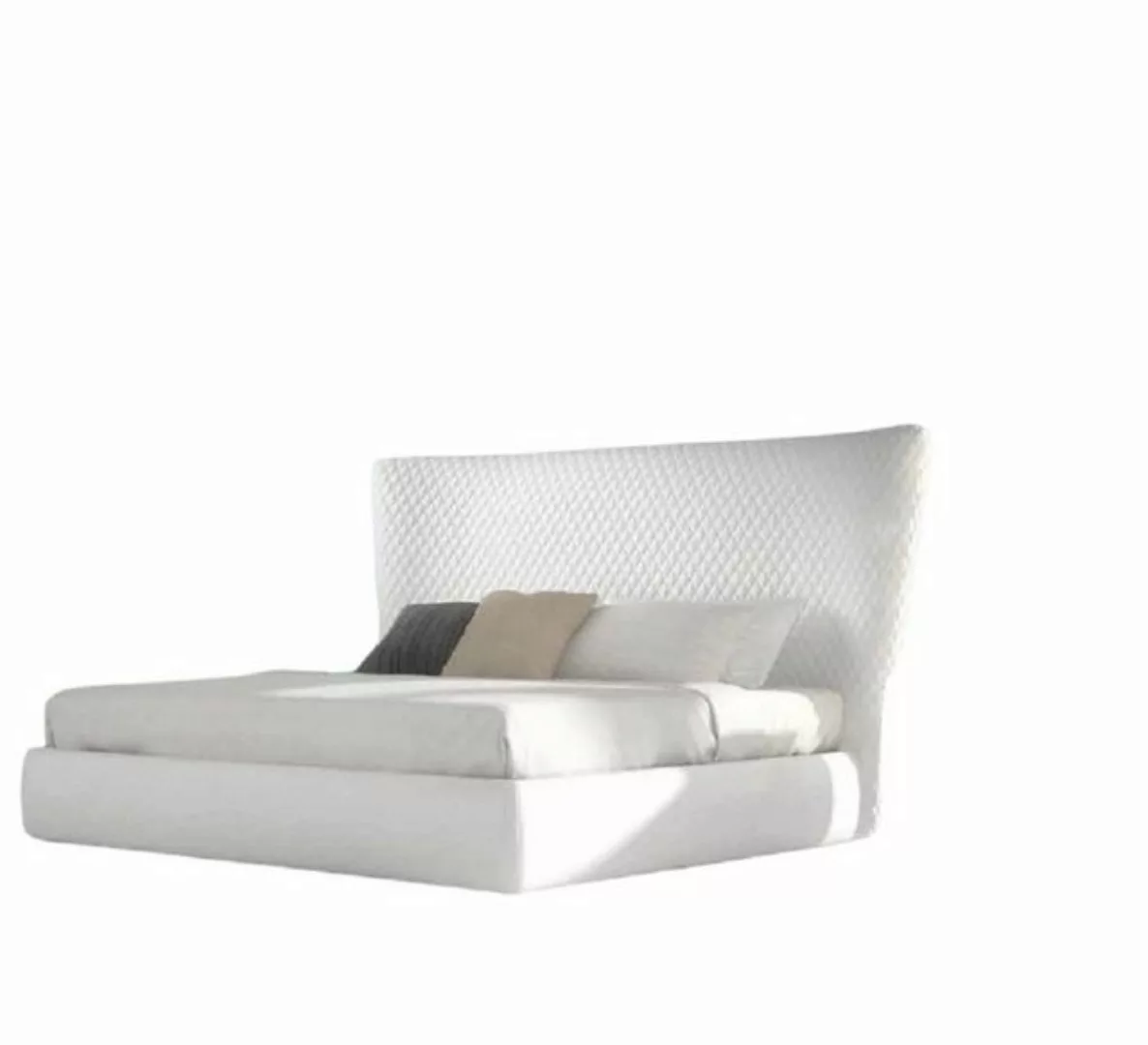 JVmoebel Bett Weiß Bett Doppelbett Luxus Schlafzimmer Möbel Holz Kunstleder günstig online kaufen