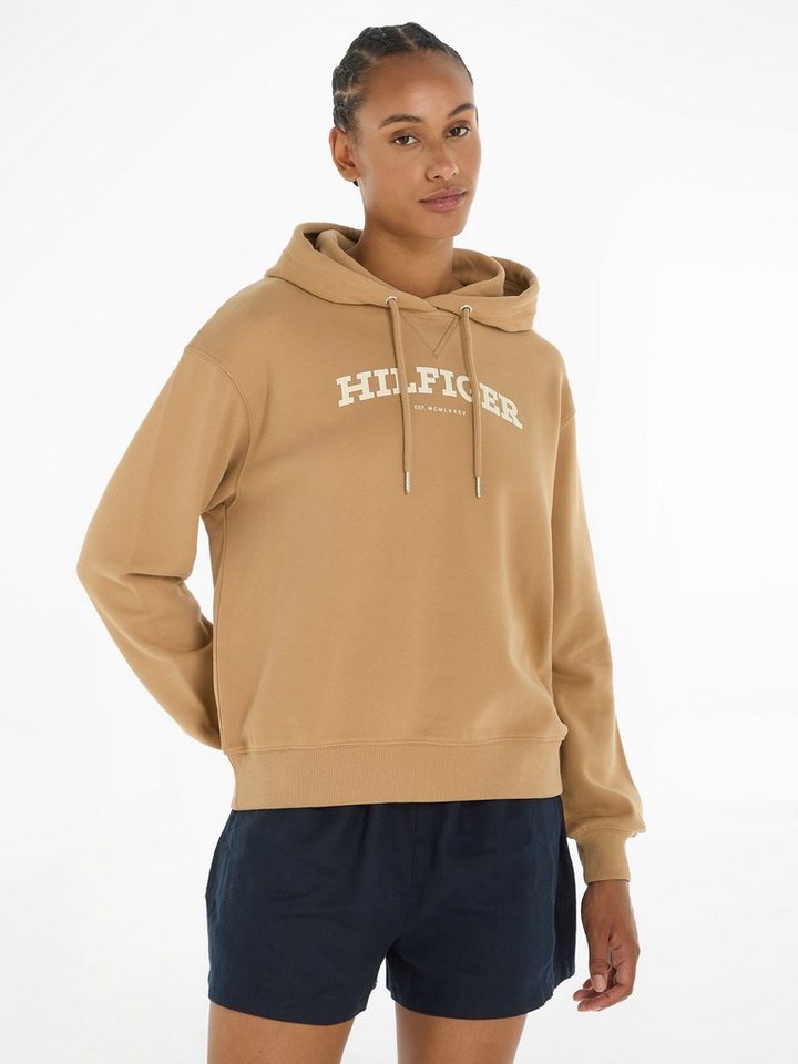 Tommy Hilfiger Hoodie REG MONOTYPE FLOCK HOODIE mit Logoschriftzug günstig online kaufen