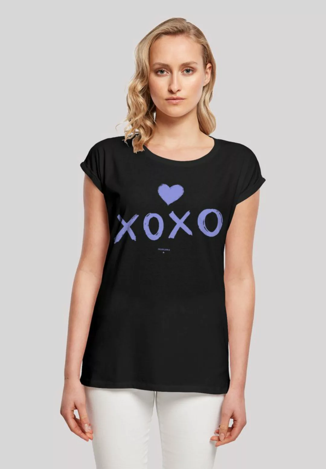 F4NT4STIC T-Shirt Valentinstag xoxo Herz Print günstig online kaufen