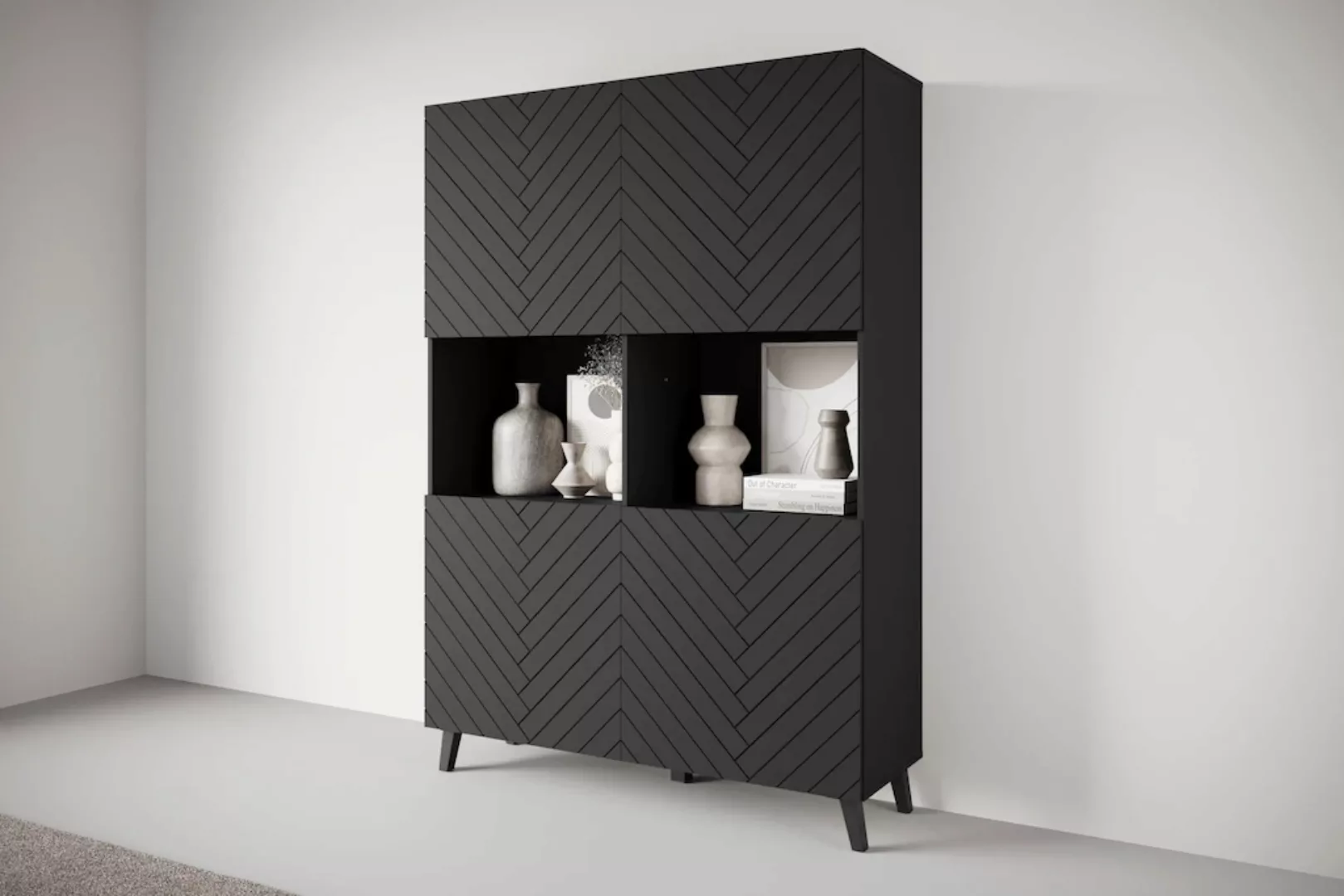 INOSIGN Highboard "PHUKET", (1 St.), Moderne Hochkommode ohne Griffe mit 10 günstig online kaufen