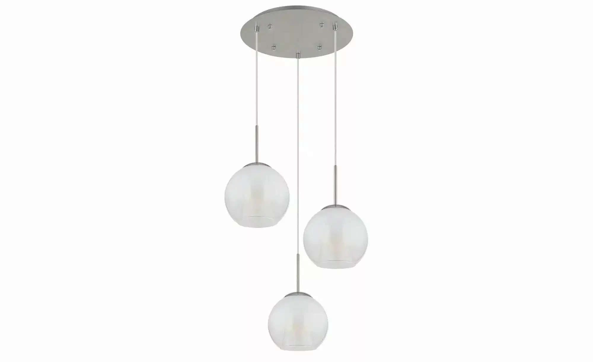 Globo Lighting Pendelleuchte   ¦ silber ¦ Maße (cm): B: 45 H: 120  Ø: 45 La günstig online kaufen