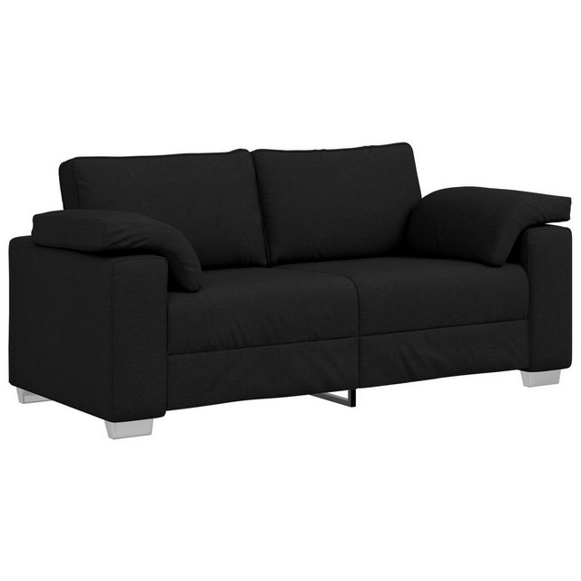 vidaXL Sofa Sofa Schwarz Metall, Holz, Textilene, Schaumstoff, PP-Faser, 1 günstig online kaufen