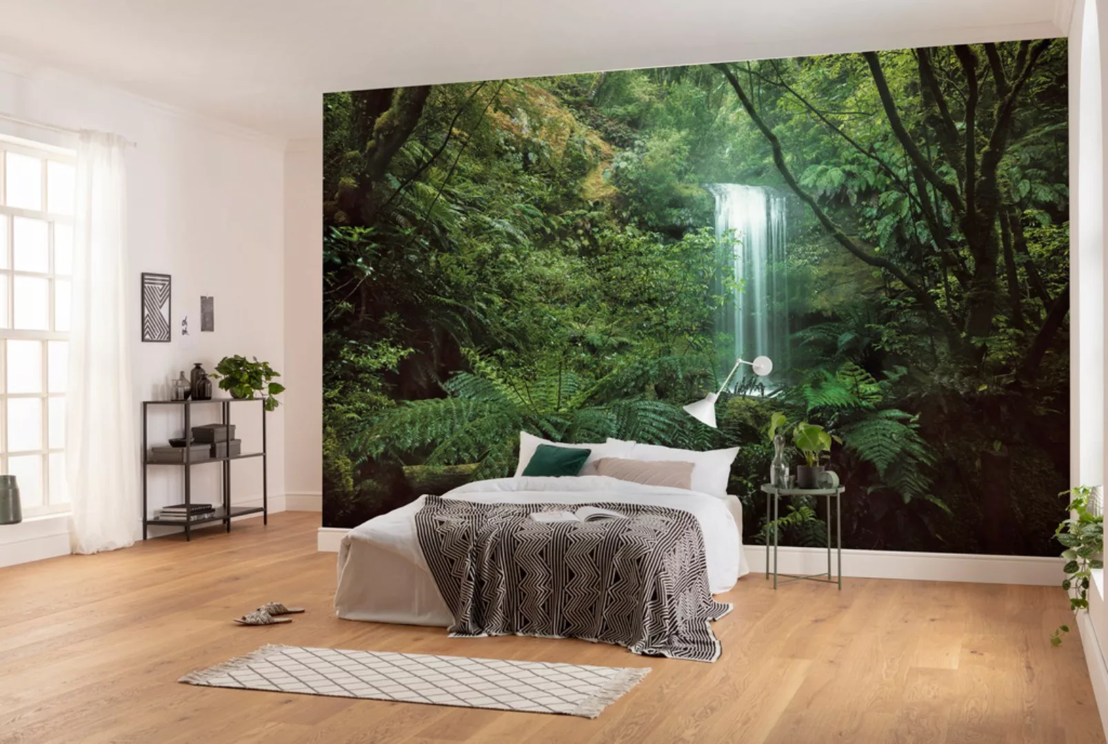 Sanders & Sanders Fototapete Dschungel Grün 450 x 280 cm 612703 günstig online kaufen