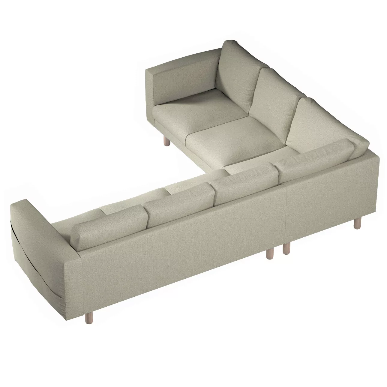 Bezug für Norsborg 5-Sitzer Ecksofa, beige, Norsborg 5-Sitzer Ecksofabezug, günstig online kaufen