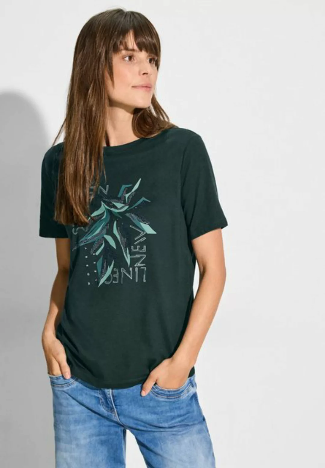 Cecil T-Shirt mit U-Boot-Ausschnitt günstig online kaufen