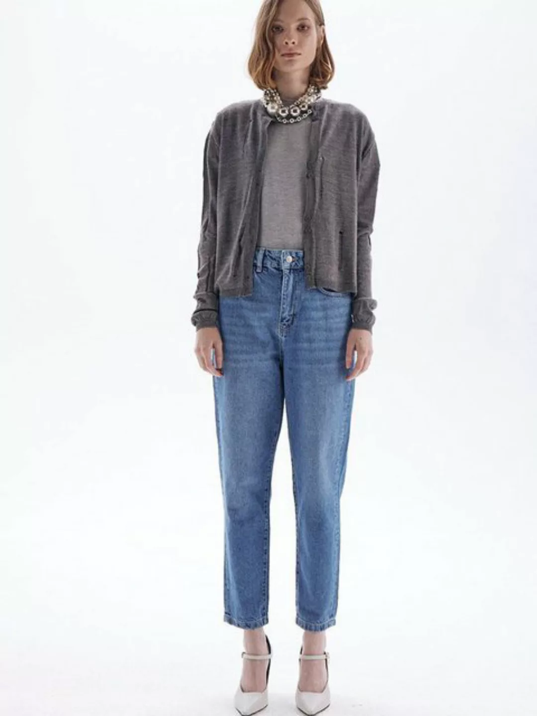 Rivus Strickpullover Damen Pullover & Strickjacken - Vielseitig Sweatshirt günstig online kaufen