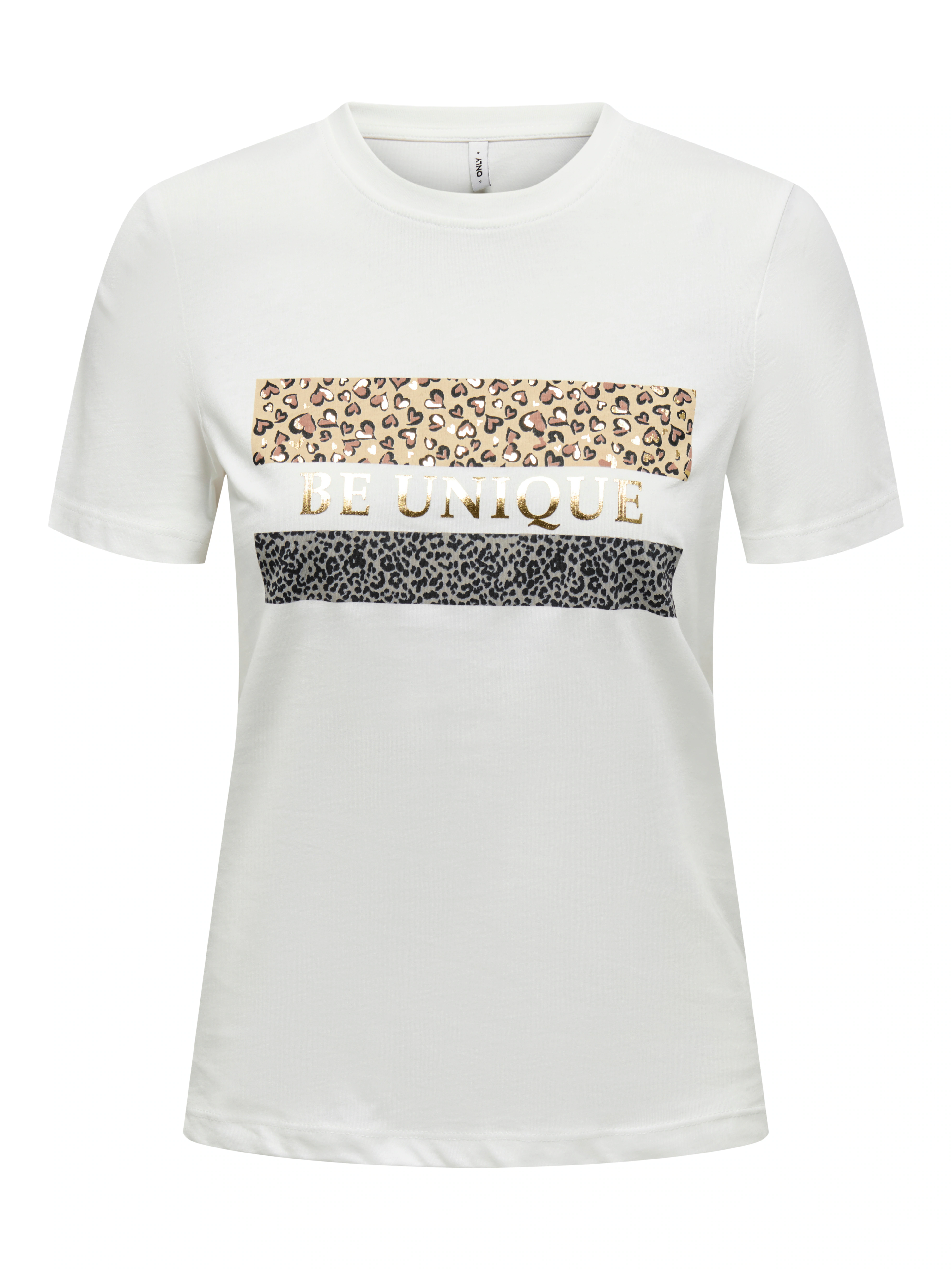 ONLY Kurzarmshirt "ONLTANYA LIFE REG S/S LEO PRINT TOP JRS" günstig online kaufen