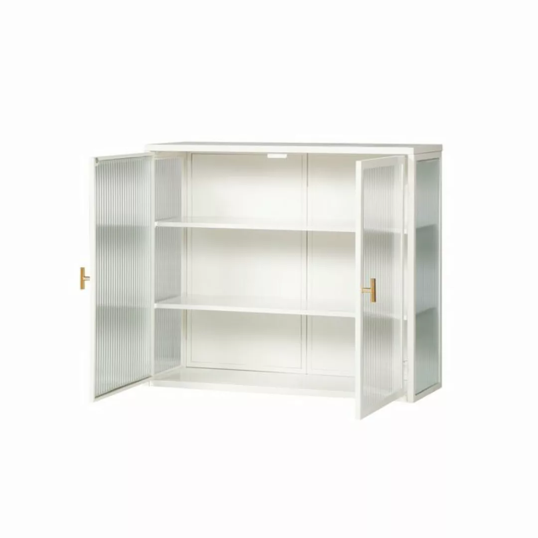 Blusmart Hängeschrank Moderner Wandschrank mit Glastüren (70 cm zweitürig, günstig online kaufen