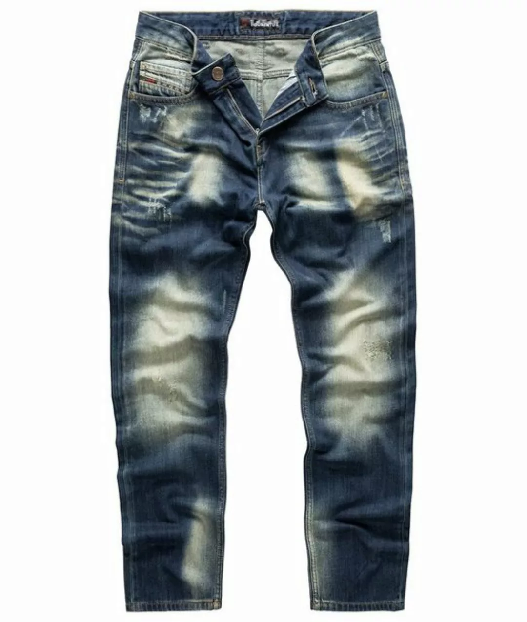 Indumentum Regular-fit-Jeans Herren Jeans Stonewashed Dunkelblau IR-502 günstig online kaufen