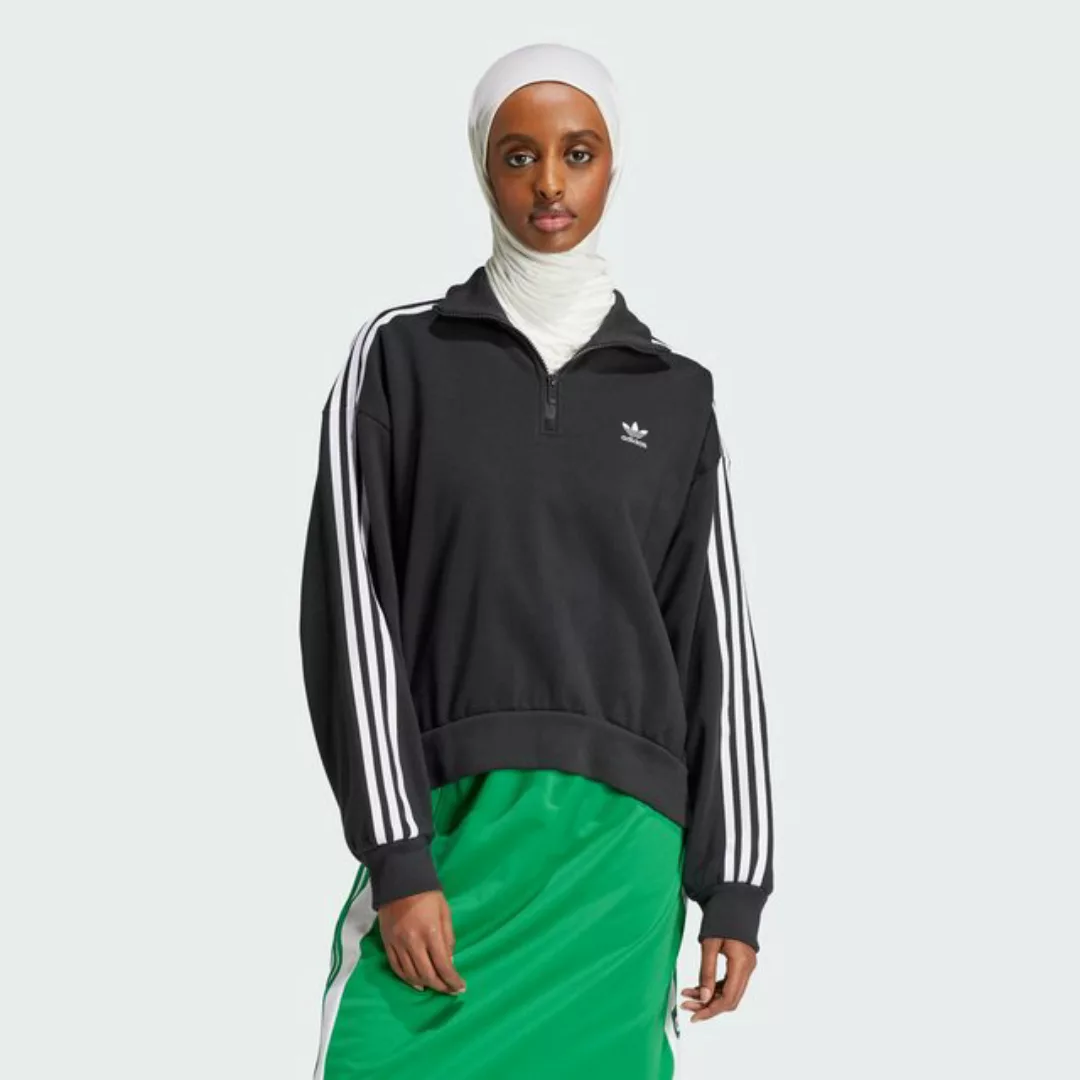 adidas Originals Langarmshirt ADICOLOR 1/2 ZIP CREW SWEATSHIRT günstig online kaufen